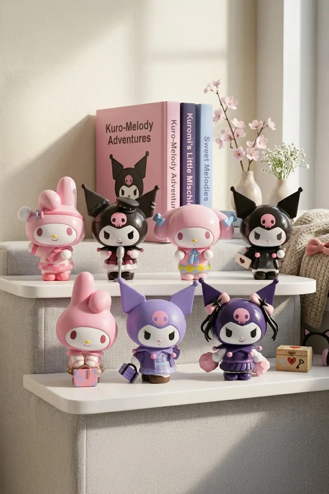 Sanrio Lisanslı Kuromi & My Melody Blind Box – Koleksiyonluk Sürpriz Figür 10 Cm