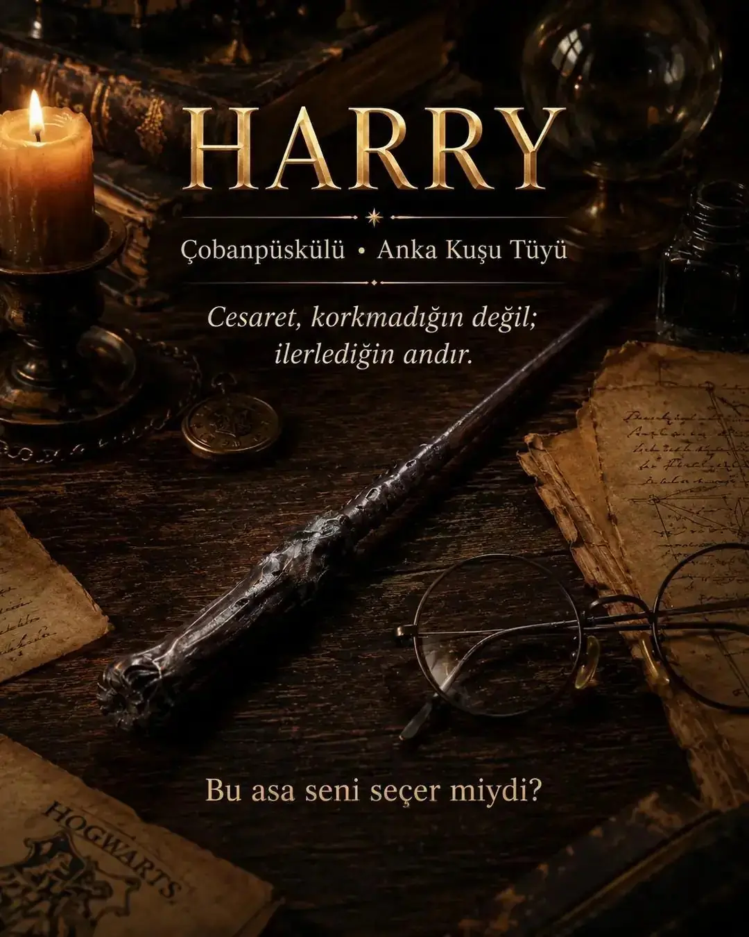 Harry Potter Lisanslı Essential Koleksiyonu Asa – 39 Cm Koleksiyonluk Tasarım