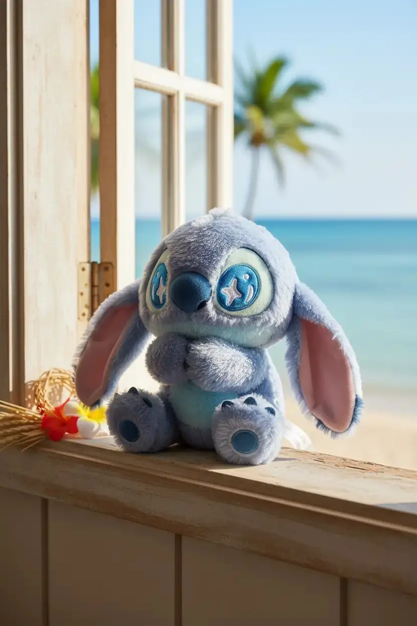 Disney Lilo & Stitch Lisanslı 25 cm Kokulu Oturan Stitch Peluş Oyuncak
