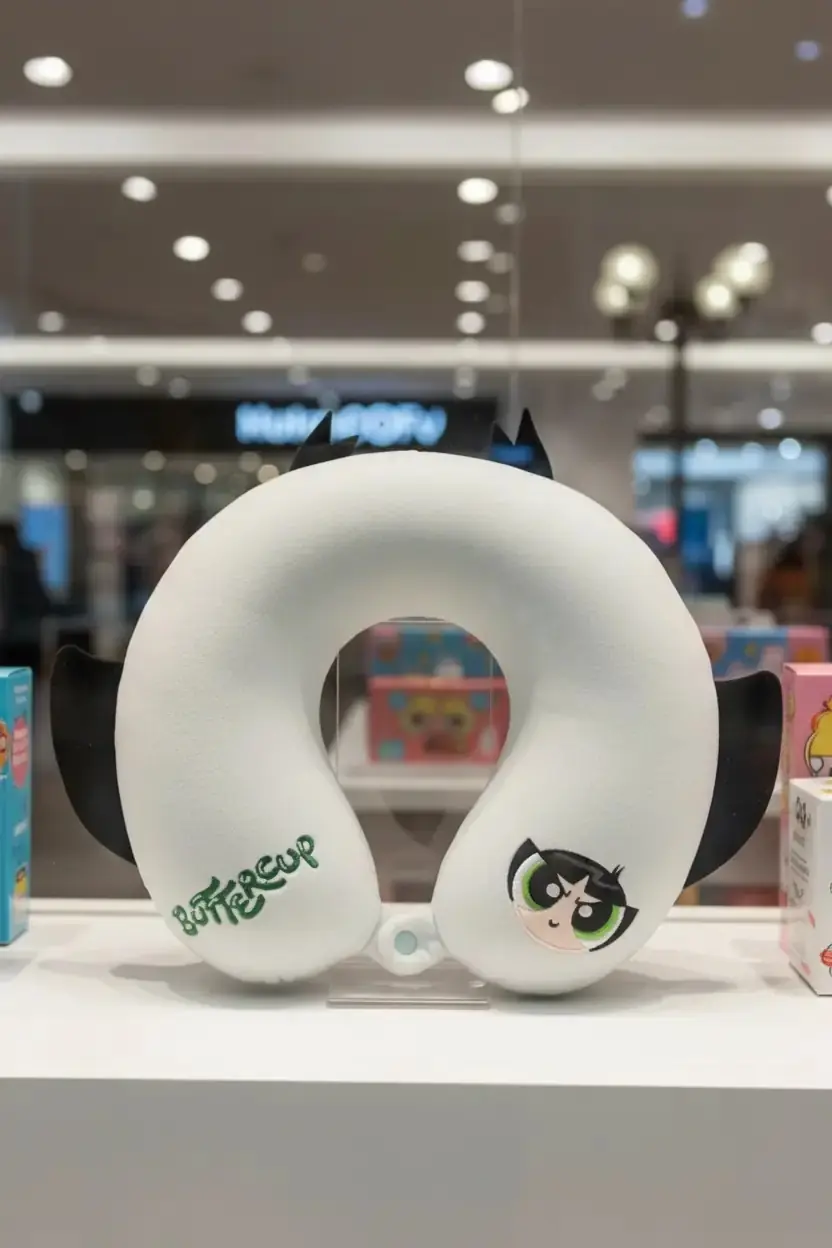 Powerpuff Girls Lisanslı Buttercup Hafızalı Boyun Yastığı 32x30 Cm